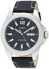 腕時計 タイメックス メンズ Timex Dress Watch (Model: TW2U14900), Black/Silver-Tone腕時計 タイメックス メンズ