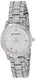 腕時計 ジューシークチュール レディース Juicy Couture Black Label Women's Genuine Crystal Accented Silver-Tone Bracelet Watch腕時計 ジューシークチュール レディース