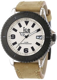 腕時計 アイスウォッチ メンズ かわいい Ice-Watch Unisex Watch Analogue Quartz-Ice-Vintage Sand-Big Dial Black Leather Strap Beige VT.SD.B.L.13腕時計 アイスウォッチ メンズ かわいい