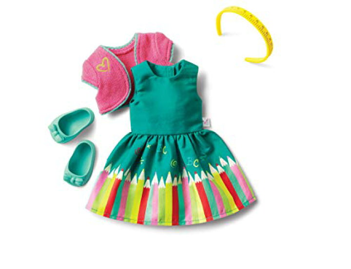 楽天市場】アメリカンガールドール 赤ちゃん おままごと ベビー人形 【送料無料】American Girl WellieWishers  Colorful ABCs Outfit for 14.5