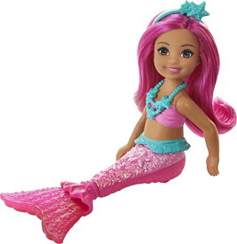バービー バービー人形 Barbie Dreamtopia Chelsea Mermaid Doll with Pink Hair & Tail, Tiara Accessory, Small Doll Bends at Waistバービー バービー人形