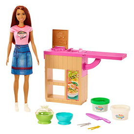 バービー バービー人形 Barbie Noodle Bar Playset with Brunette Doll, Workstation and Accessoriesバービー バービー人形
