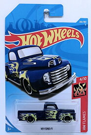 ホットウィール マテル ミニカー ホットウイール Hot Wheels Mattel 2018 Hw Flames - '49 Ford F1 Truck (Blue) 266/365ホットウィール マテル ミニカー ホットウイール