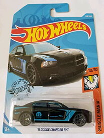 ホットウィール Hot Wheels '11ダッジ・チャージャー R/T マッスルマニア 10/10 15/250 ブラック Dodge Charger ビークル ミニカー