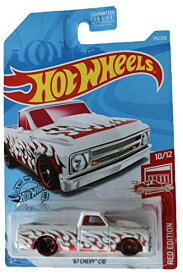 ホットウィール マテル ミニカー ホットウイール Hot Wheels Red Edition 10/12 '67 Chevy C10 176/250, White with Flamesホットウィール マテル ミニカー ホットウイール