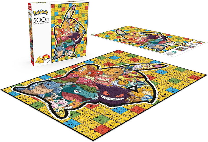ジグソーパズル 海外製 300ピース ポケモン 500ピースのパノラマ サイズ約23ｘ69センチが1種 サイズ約29x38センチが3種 4種パック