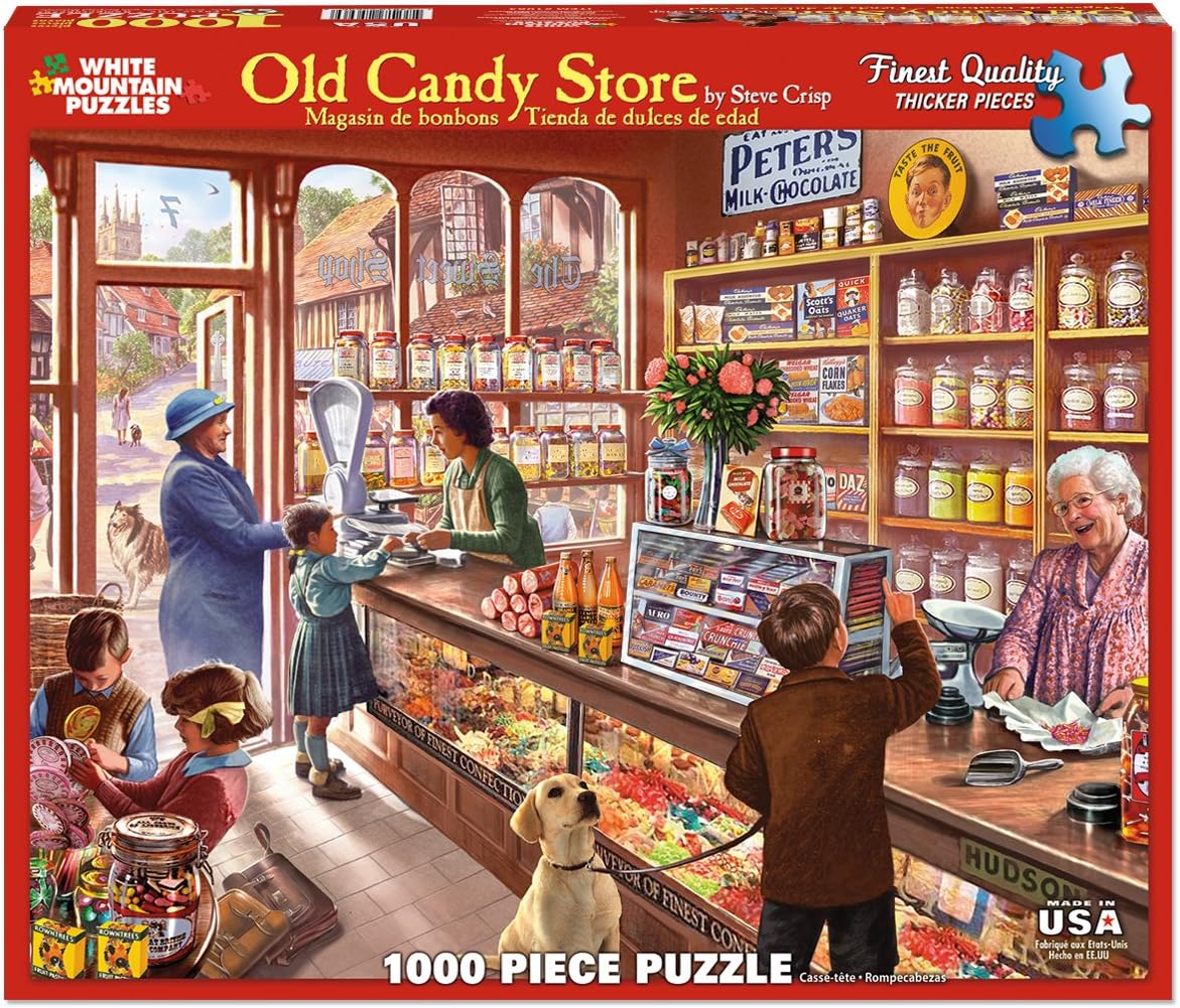 ジグソーパズル 海外製 アメリカ White Mountain Puzzles Old Candy Shop 1000 Piece  Jigsaw Puzzleジグソーパズル 海外製 アメリカ angelica