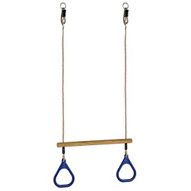 ジャングルジム ブランコ 屋内・屋外遊び 幼児 小学生 HUAWELL Wooden Trapeze Swing Bar Rings Swing Set Accessories-Outdoor Indoor Playground 2 in 1 for Kids (Blue)ジャングルジム ブランコ 屋内・屋外遊び 幼児 小学生