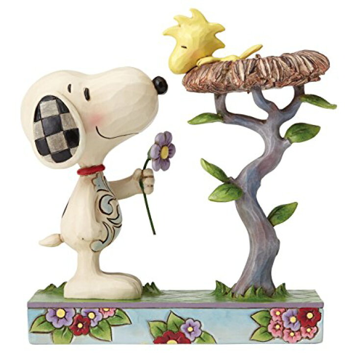 楽天市場】エネスコ Enesco ピーナッツ ジム・ショア スヌーピーと巣の 