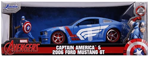 with GT Mustang Ford 2006 Diecast 1:24 【送料無料】Jada アメリカ ダイキャスト ミニカー ジャダトイズ Captain アメリカ ダイキャスト ミニカー Figureジャダトイズ America その他