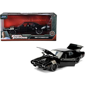 ジャダトイズ ミニカー ダイキャスト アメリカ Jada Toys Fast & Furious 1:24 Dom's Plymouth GTX Die-cast Car, Toys for Kids and Adults, Black, Standardジャダトイズ ミニカー ダイキャスト アメリカ