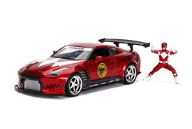 パワーレンジャー レッドレンジャーと2009日産GT-R(R35) 2.75インチのレッドレンジャーダイキャストフィギュア ジャダトイズ
