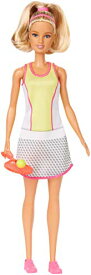 バービー バービー人形 Barbie Blonde Tennis Player Doll with Tennis Outfit, Racket and Ballバービー バービー人形