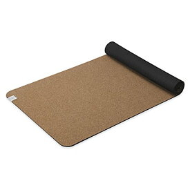 ヨガマット フィットネス Gaiam Cork Yoga Exercise Mat | Natural Sustainable Cork Resists Sweat and Odors | Non-Slip TPE Backing Prevents Slipping| Great for Hot Yoga, Pilates, Fitness Working Out (68" x 24"x 5mm Thick)ヨガマット フィットネス