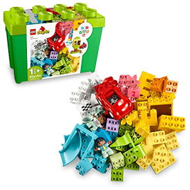 レゴ デュプロ LEGO DUPLO Classic Deluxe Brick Box 10914 Starter Set - Features Storage Box, Bricks, Duplo Figures, Dog, and Car, Creative Play, Great Early Learning Toy for Toddlers Ages 18+ Monthsレゴ デュプロ