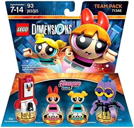 Lego Dimensions Powerpuff Girls Bundle Set Team 2 Pack 71346 Fun Pack 71343 