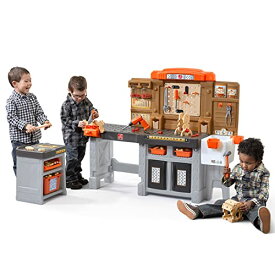 ステップ2 おままごと ごっこ遊び 大型遊具 Step2 Pro Play Kids Workshop Play Set, Indoor/Oudoor Tool Bench, Toddlers Ages 3+ Years Old, 75 Piece Toy Accessoriesステップ2 おままごと ごっこ遊び 大型遊具