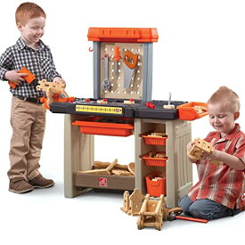 ステップ2 おままごと ごっこ遊び 大型遊具 Step2 Handyman Kids Workbench ? Includes 30+ Toy, Accessories, Interactive Features for Realistic Pretend Play ? Indoor/Outdoor Kids Tool Bench ? Dimensions 35.38ステップ2 おままごと ごっこ遊び 大型遊具