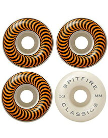 ウィール タイヤ スケボー スケートボード 海外モデル Spitfire Skateboard Wheels F4 Classics 101A Orange/White 53mmウィール タイヤ スケボー スケートボード 海外モデル