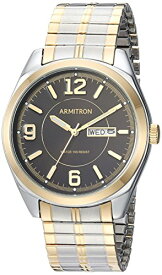 腕時計 アーミトロン メンズ Armitron Men's 20/4591BKTT Day/Date Function Two-Tone Expansion Band Watch腕時計 アーミトロン メンズ