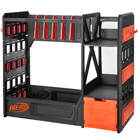 ナーフ アメリカ 直輸入 ソフトダーツ リフィル 【送料無料】NERF Elite Blaster Rack - Storage for up to Six Blasters, Including Shelving and Drawers Accessories, Orange and Black - Amazon Exclusiveナーフ アメリカ 直輸入 ソフトダーツ リフィル