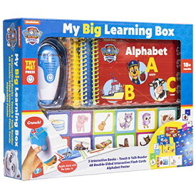 パウパトロール 英語学習BOX タッチ&トークリーダー 3冊の本（アルファベット、色と数、体） 48のカード アルファベットポスター 知育玩具