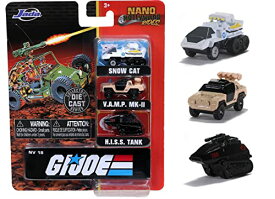 ジャダトイズ ミニカー ダイキャスト アメリカ G.I. Joe 1.65" Nano 3-Pack Die-cast Cars, Toys for Kids and Adultsジャダトイズ ミニカー ダイキャスト アメリカ