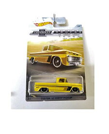 ホットウィール マテル ミニカー ホットウイール Hot Wheels 100 Years Custom 62 Chevy Pickup Yellow With Stripesホットウィール マテル ミニカー ホットウイール