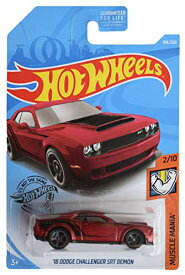 ホットウィール Hot Wheels '18ダッジチャレンジャー SRT デーモン マッスルマニア 2/10 194/250 マルーン ビークル ミニカー