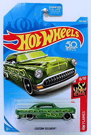 ホットウィール マテル ミニカー ホットウイール Hot Wheels 2018 50th Anniversary Hw Flames - Custom '53 Chevy (Green)ホットウィール マテル ミニカー ホットウイール