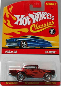 ホットウィール マテル ミニカー ホットウイール Hot Wheels Classics Series 3 -#20 '57 Chevy Red 5-Spoke Redlines Collectible Collector Car Mattel 1:64 Scaleホットウィール マテル ミニカー ホットウイール