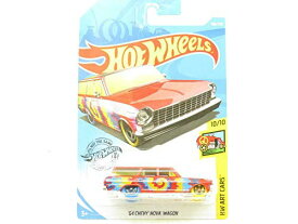 ホットウィール マテル ミニカー ホットウイール Hot Wheels 2019 Hw Art Cars '64 Chevy Nova Wagon, 188/250 Redホットウィール マテル ミニカー ホットウイール
