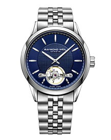 腕時計 レイモンドウェイル レイモンドウィル メンズ スイスの高級腕時計 RAYMOND WEIL Freelancer Men's Automatic Watch, Calibre RW1212, Visible Balance Wheel, Blue Dial with Indexes, St腕時計 レイモンドウェイル レイモンドウィル メンズ スイスの高級腕時計