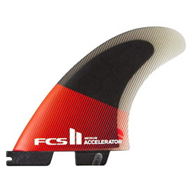サーフィン フィン マリンスポーツ FCS II Accelerator Performance Core Tri Fin Set - Red/Black - Mサーフィン フィン マリンスポーツ