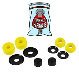 ブッシュ スケボー スケートボード 海外モデル 直輸入 Dime Bag Hardware Skateboard Truck Rebuild Kit Bushings Washers Pivot Cups for 2 Trucks (94A Yellow)ブッシュ スケボー スケートボード 海外モデル 直輸入