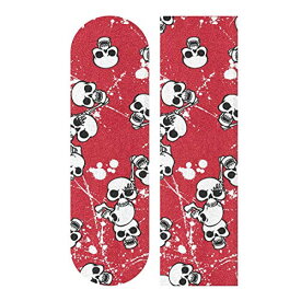 デッキテープ グリップテープ スケボー スケートボード 海外モデル Skull Red Background Skateboard Grip Tape Scooter Griptape Deck Sandpaper Longboard Sheet Sticker 9" x 33"デッキテープ グリップテープ スケボー スケートボード 海外モデル