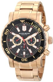 腕時計 アクリボスXXIV メンズ Akribos XXIV Men's 'Grandiose' Swiss Quartz Multifunction Watch - 3 Subdials, Day, Date and GMT On Stainless Steel Bracelet - AK675腕時計 アクリボスXXIV メンズ