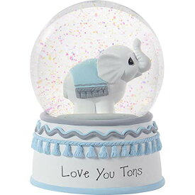 スノーグローブ 雪 置物 インテリア 海外モデル Precious Moments Love You Tons Elephant Musical Snow Globe, One Size, Blueスノーグローブ 雪 置物 インテリア 海外モデル