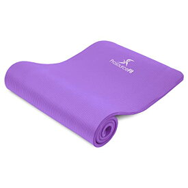 ヨガマット フィットネス ProsourceFit Extra Thick Yoga and Pilates Mat ?” (13mm) or 1" (25mm), 71-inch Long High Density Exercise Mat with Comfort Foam and Carrying Strap, Greyヨガマット フィットネス