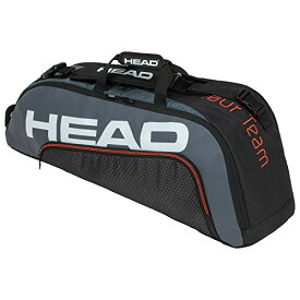 テニス バッグ ラケットバッグ バックパック HEAD Tour Team 6R Combi Tennis Racquet Bag - 6 Racket Tennis Equipment Duffle Bag, Black/Greyテニス バッグ ラケットバッグ バックパック