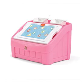 ステップ2 おままごと ごっこ遊び 大型遊具 Step2 2-in-1 Toy Box and Easel Lid for Kids, Playroom Storage and Organizer, Lid Coverts to Art Table, Ages 2+ Years Old, Pinkステップ2 おままごと ごっこ遊び 大型遊具