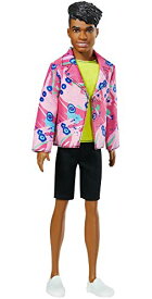バービー バービー人形 ケン Ken Barbie Ken 60th Anniversary Doll 3 in Throwback Rocker Look with Neon Top, Shorts & Shoes for Kids 3 to 8 Years Oldバービー バービー人形 ケン Ken