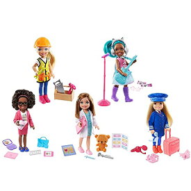 バービー バービー人形 Barbie Chelsea Can Be Playset with Blonde Chelsea Builder Doll (6-in) Hard Hat, Tool Belt, Goggles, Saw, Hammer, Wrench, Toolbox, Great Gift for Ages 3 Years Old & Upバービー バービー人形