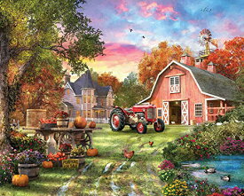 ジグソーバズル 海外製 1000ピース 農場の生活 サイズ約60×76センチ 絵画・アート White Mountain Puzzles
