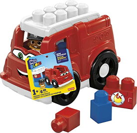 メガブロック メガコンストラックス 組み立て 知育玩具 Mega Bloks First Builders Freddy Fire Truck GCX09, Building Toys for Toddlers (6 Pieces)メガブロック メガコンストラックス 組み立て 知育玩具