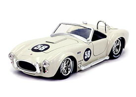 ジャダトイズ ミニカー ダイキャスト アメリカ Jada Toys Bigtime Muscle 1:24 1965 Shelby Cobra 427 S/C Die-cast Car White, Toys for Kids and Adultsジャダトイズ ミニカー ダイキャスト アメリカ