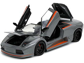 ジャダトイズ ミニカー ダイキャスト アメリカ Jada Toys Hyperspec 1:24 Lamborghini Murci?lago Roadster Die-cast Car Gloss Grey, Toys for Kids and Adultsジャダトイズ ミニカー ダイキャスト アメリカ