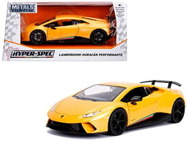 ジャダトイズ ミニカー ダイキャスト アメリカ Jada 1: 24 W/B - Metals - Hyper-Spec - Lamborghini Huracan Performante (Yellow)ジャダトイズ ミニカー ダイキャスト アメリカ