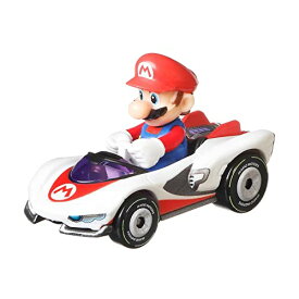 ホットウィール マテル ミニカー ホットウイール 【送料無料】Hot Wheels Mario Kart Mario with P-Wing Racer, GJH62ホットウィール マテル ミニカー ホットウイール