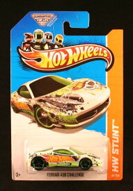 ホットウィール Hot Wheels フェラーリ 458 チャレンジ HWスタント 81/250 Ferrari ビークル ミニカー